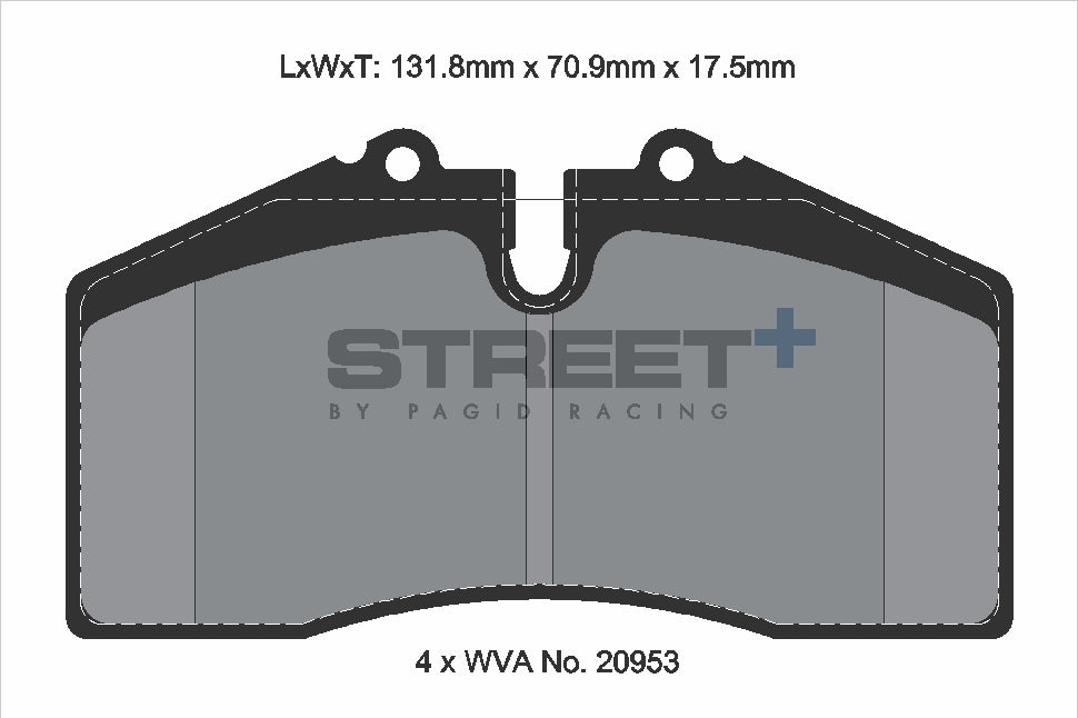 Pagid Street Plus brake pads T8003SP2001