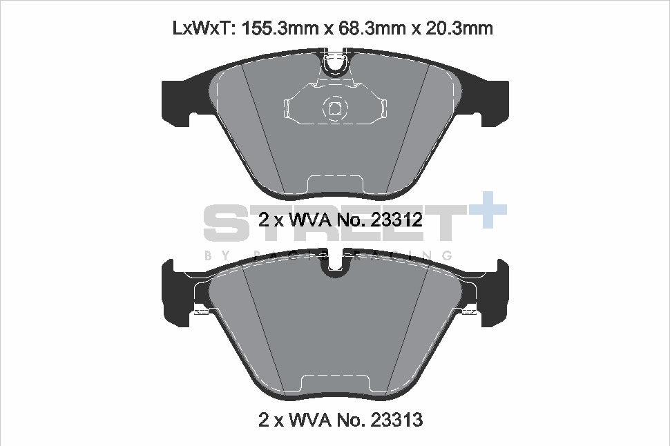 Pagid Street Plus brake pads T8024SP2001