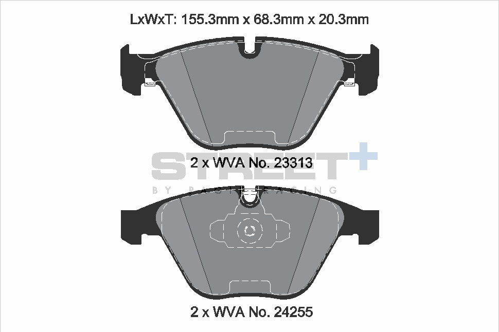 Pagid Street Plus brake pads T8025SP2001