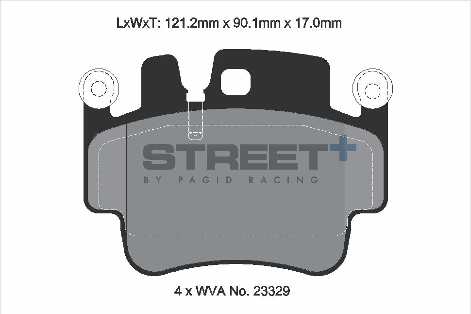 Pagid Street Plus brake pads T8028SP2001