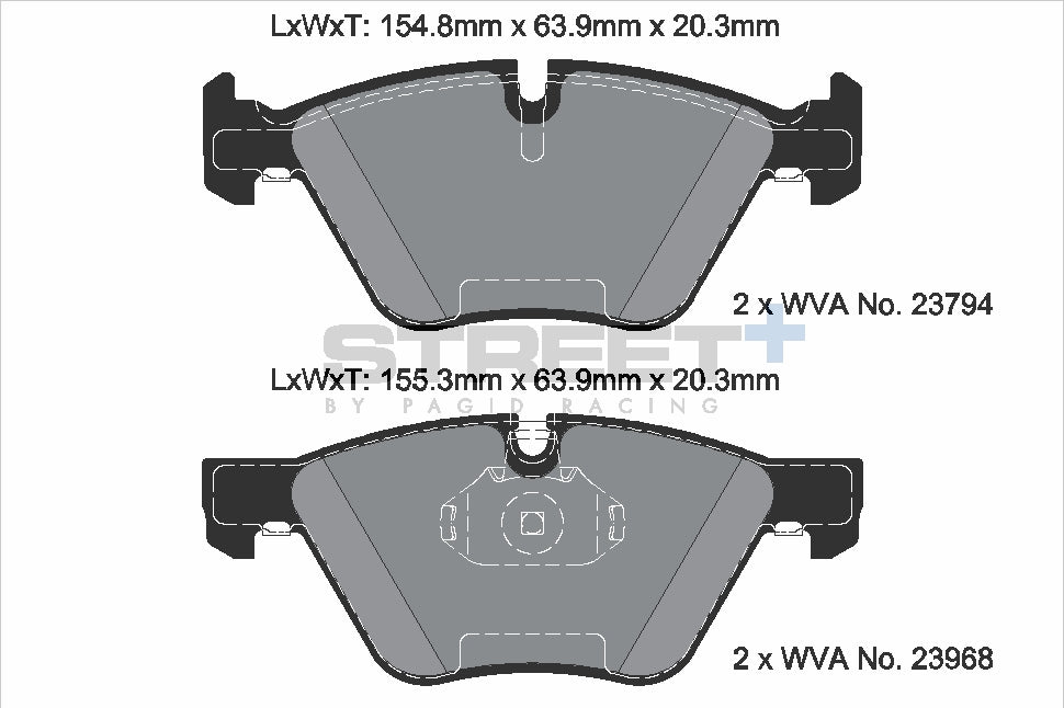 Pagid Street Plus brake pads T8045SP2001