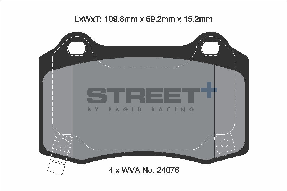 Pagid Street Plus brake pads T8055SP2001