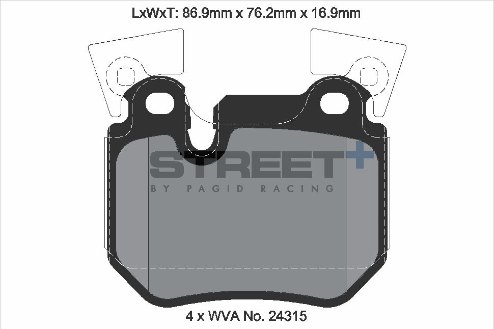 Pagid Street Plus brake pads T8067SP2001