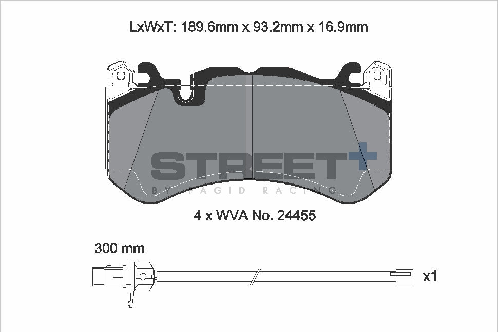 Pagid Street Plus brake pads T8073SP2001