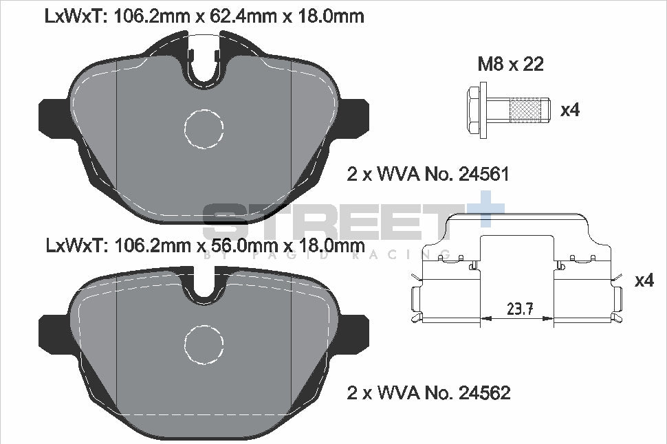 Pagid Street Plus brake pads T8079SP2001
