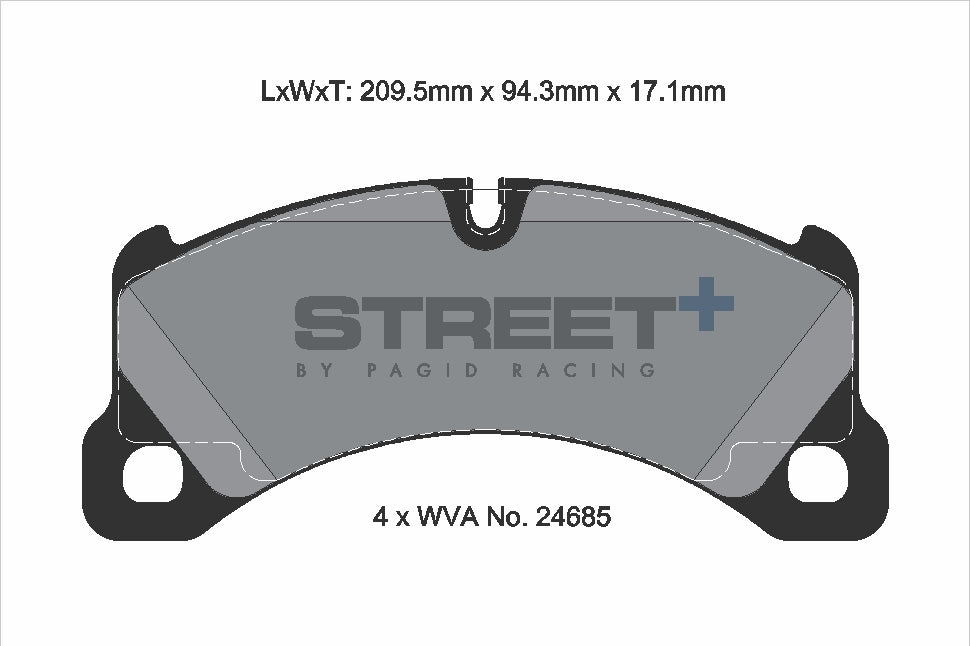 Pagid Street Plus brake pads T8087SP2001
