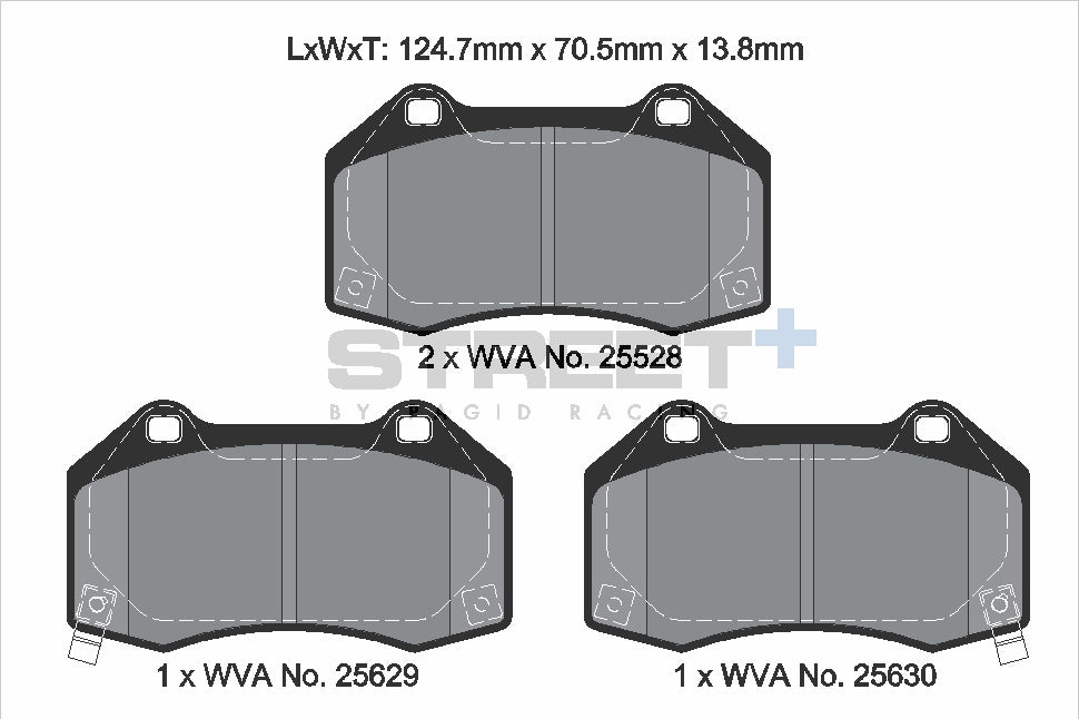 Pagid Street Plus brake pads T8088SP2001
