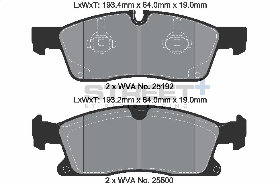 Pagid Street Plus brake pads T8112SP2001