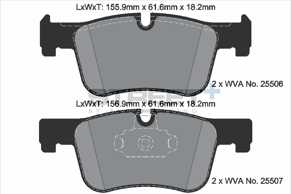 Pagid Street Plus brake pads T8119SP2001