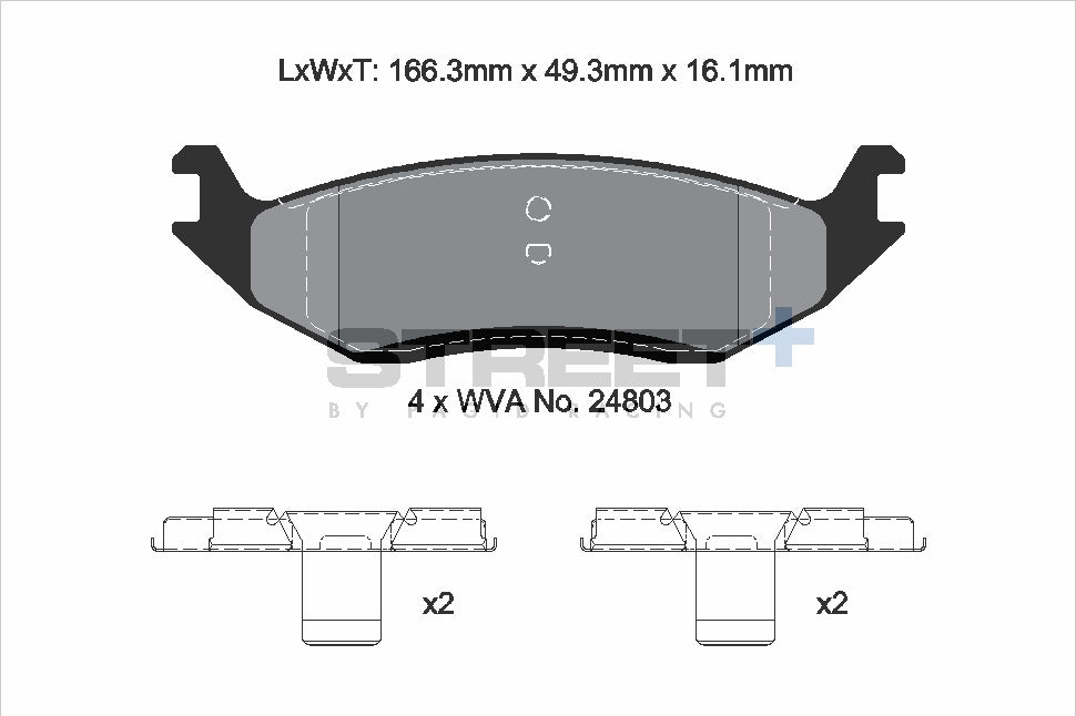 Pagid Street Plus brake pads T8137SP2001