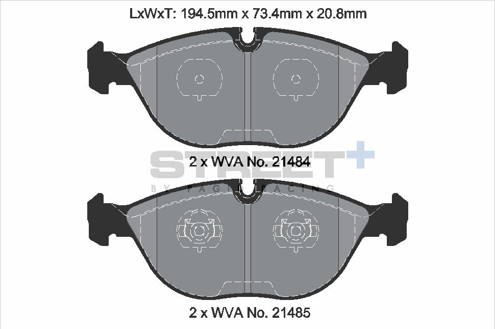 Pagid Street Plus brake pads T8156SP2001