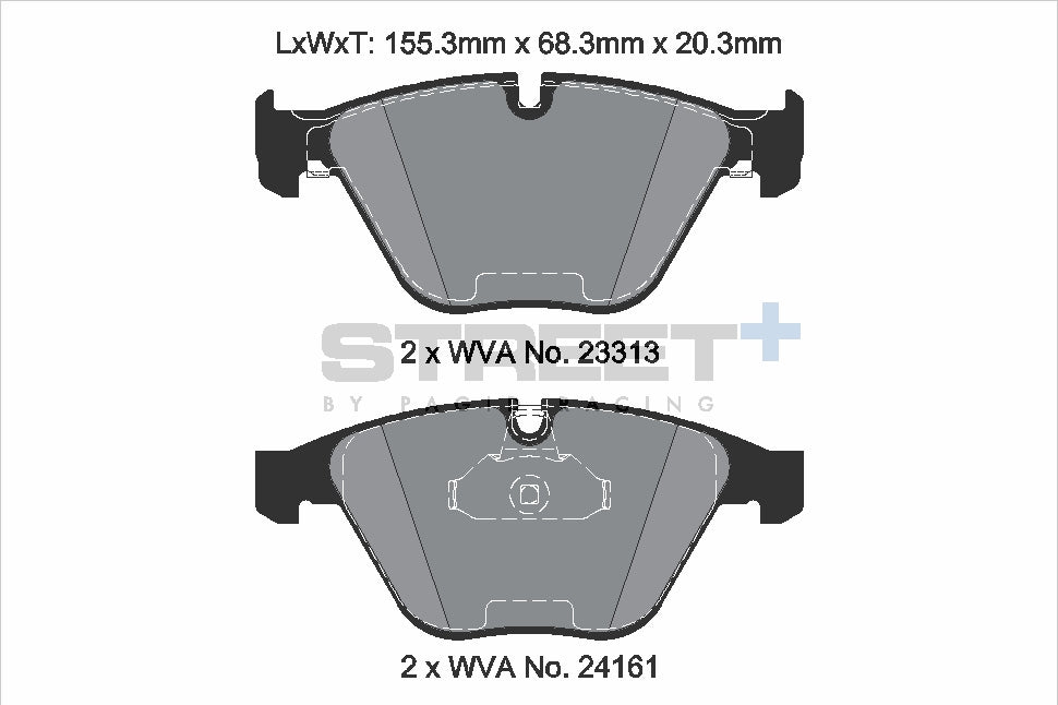 Pagid Street Plus brake pads T8169SP2001