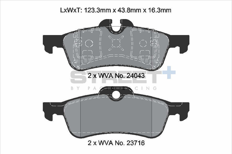 Pagid Street Plus brake pads T8184SP2001