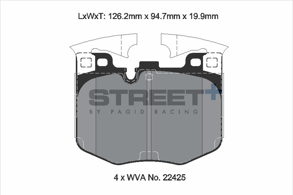 Pagid Street Plus brake pads T8209SP2001
