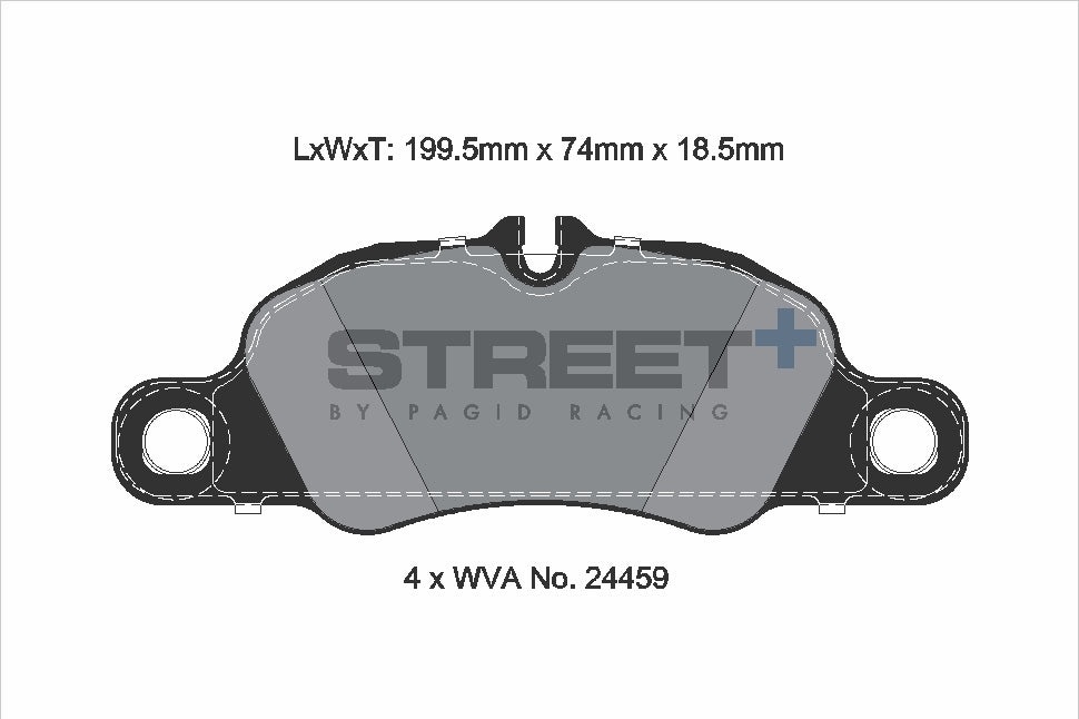 Pagid Street Plus brake pads T8225SP2001