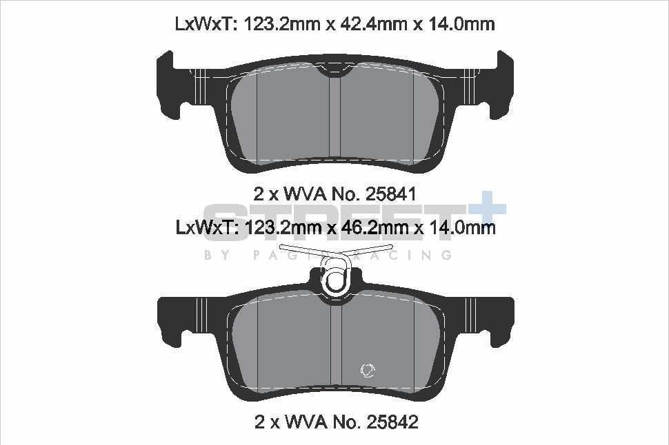 Pagid Street Plus brake pads T8235SP2001