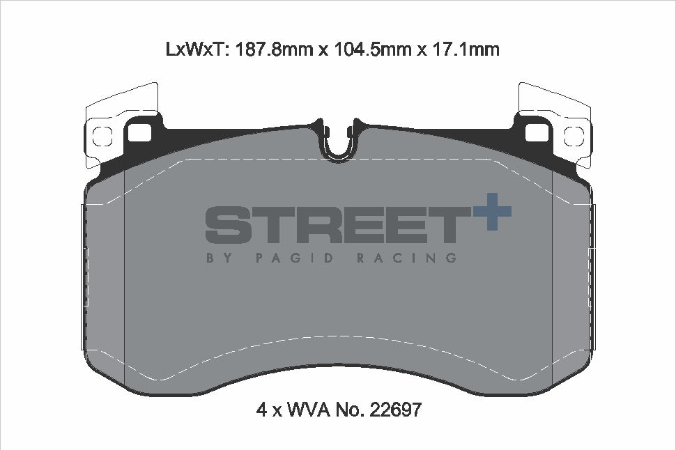 Pagid Street Plus brake pads T8264SP2001