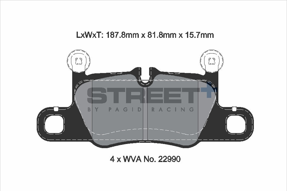 Pagid Street Plus brake pads T8272SP2001