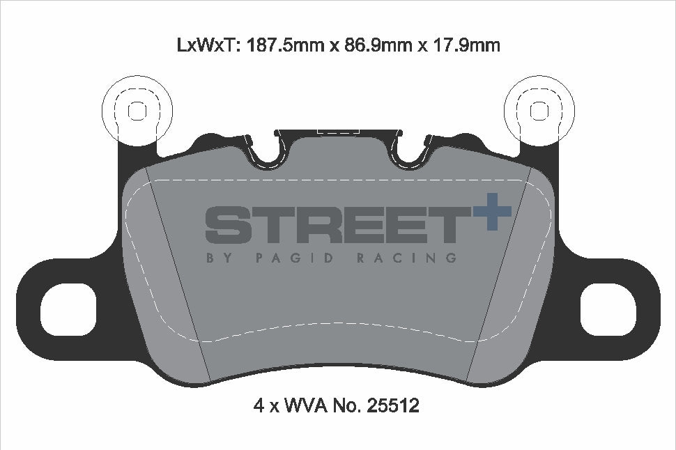 Pagid Street Plus brake pads T8277SP2001
