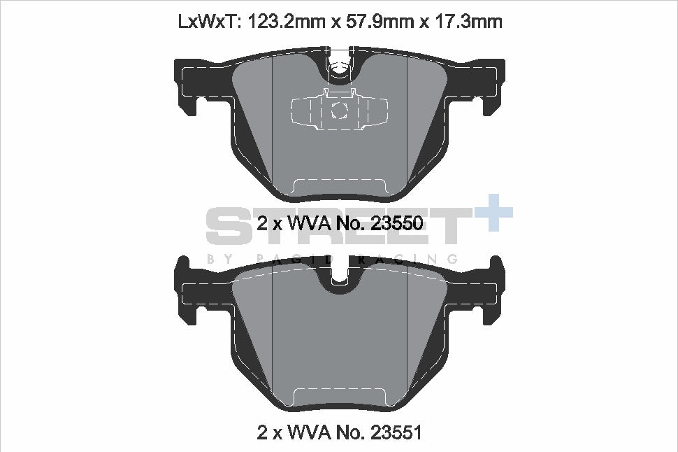 Pagid Street Plus brake pads T8298SP2001
