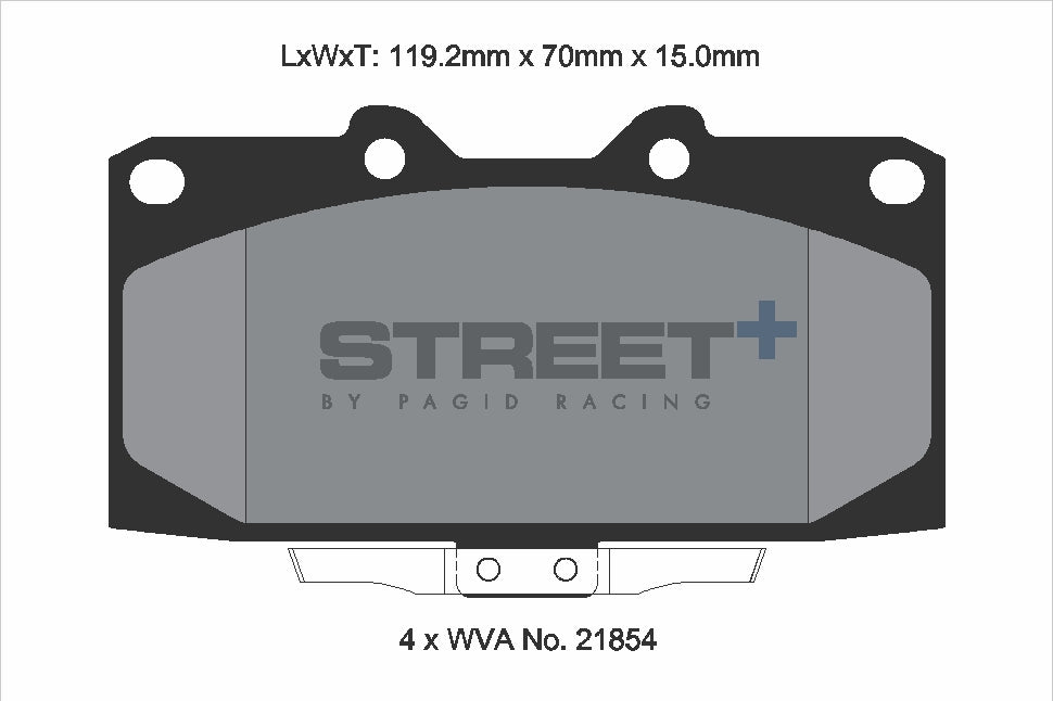 Pagid Street Plus brake pads T8308SP2001