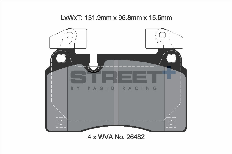 Pagid Street Plus brake pads T8312SP2001