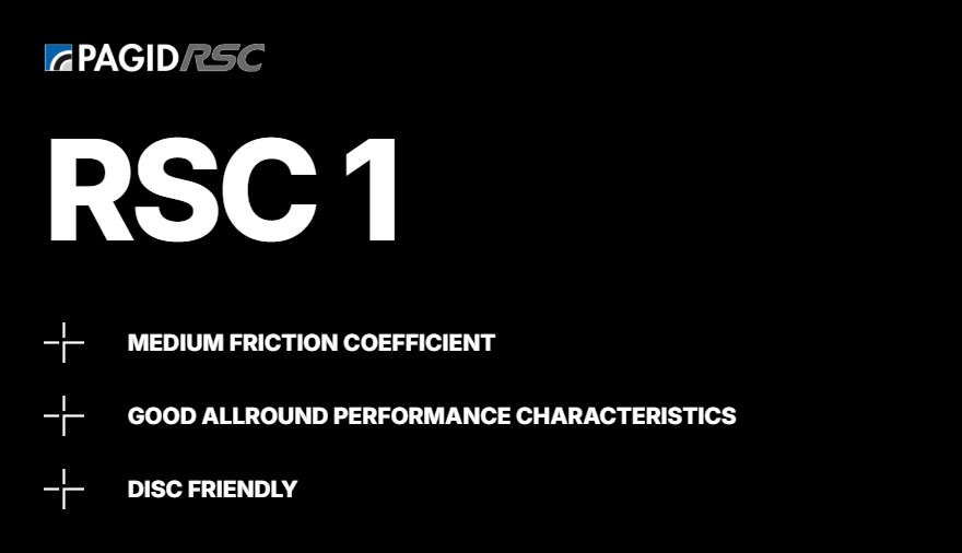Pagid RSC 1 compound features