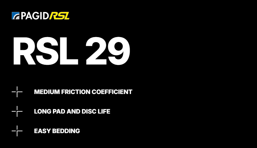 Pagid RSL 29 compound features