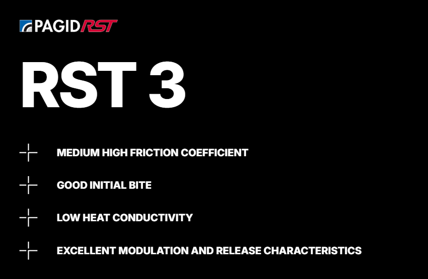 Pagid RST 3 compound features