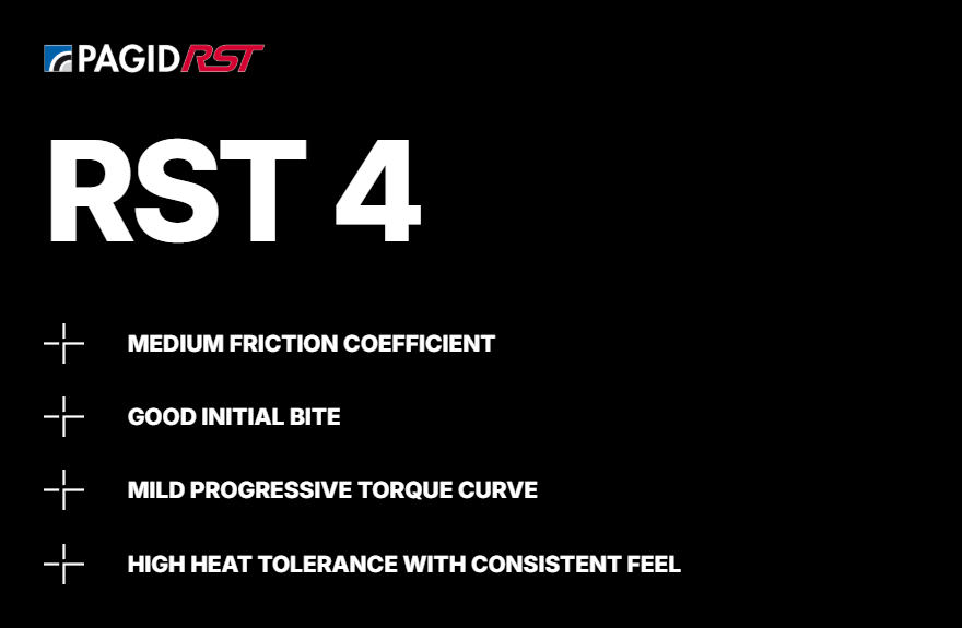 Pagid RST 4 compound features