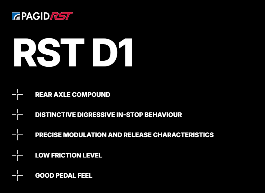 Pagid RST D1 compound features