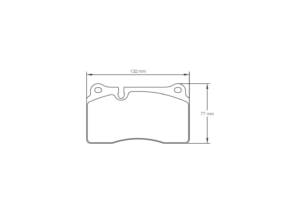 Pagid Racing Brake Pads – Shape 4946 (RSC 1) - pad shape drawing