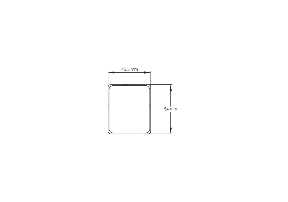 Pagid Racing Brake Pads – Shape 8070 (RSH 29E) - pad shape drawing