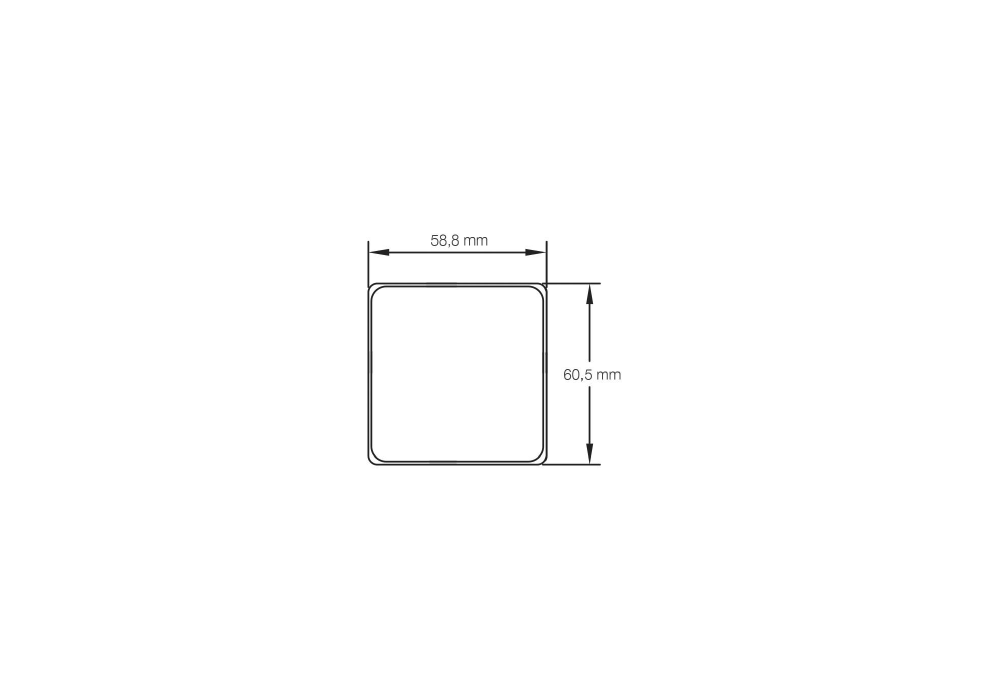 Pagid Racing Brake Pads – Shape 8071 (RSH 29E) - pad shape drawing